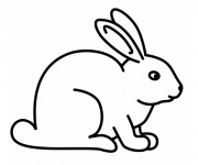 Coloriage Lapin Mignon au crayon