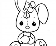 Coloriage Lapin Mignon Peluche