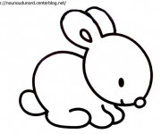 Coloriage et dessins gratuit Petit Lapin Mignon à imprimer