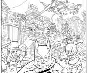 Coloriage et dessins gratuit Lego Batman movie à imprimer