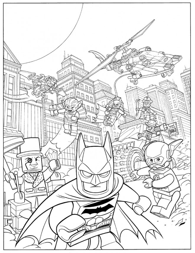 Coloriage Lego Batman Movie Dessin Gratuit à Imprimer