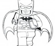 Coloriage Lego Batman qui court