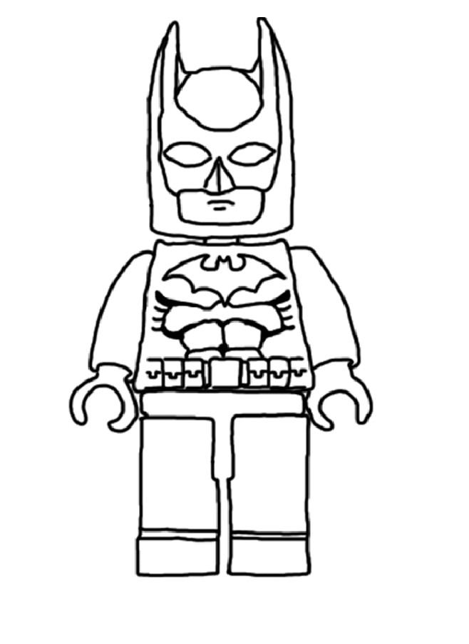 Coloriage et dessins gratuits Lego Batman simple à imprimer