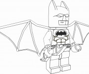Coloriage et dessins gratuit Lego Batman stylisé à imprimer