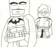 Coloriage et dessins gratuit Lego Batman super Héro à imprimer