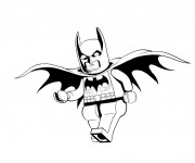 Coloriage Lego Batman vecteur