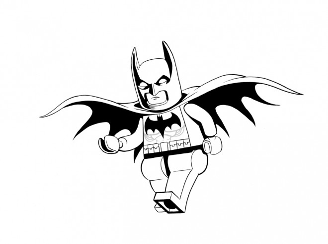 Coloriage et dessins gratuits Lego Batman vecteur à imprimer