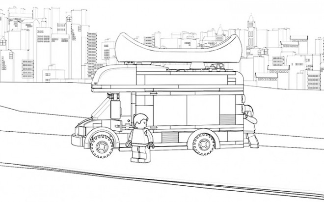 Coloriage Camion Lego City