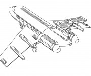 Coloriage Lego City Avion