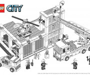 Coloriage Lego City Construction de Bâtiment