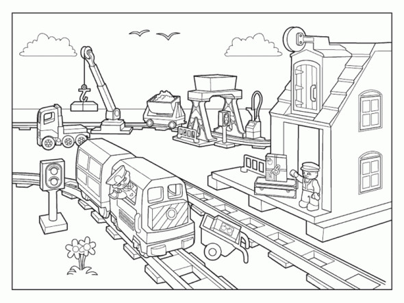 [33+] Coloriage Lego City Train  Software Design Baju