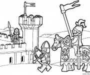 Coloriage Lego City Guerre médiéval