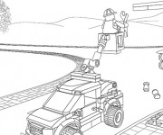Coloriage Lego City maternelle
