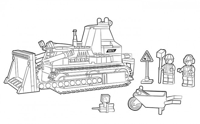 Coloriage Lego City Travaux Et Construction Dessin Gratuit à