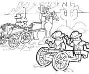 Coloriage et dessins gratuit Lego City Western à imprimer