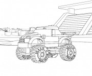 Coloriage Lego Véhicule