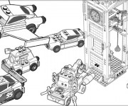 Coloriage Voitures de Lego City