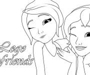Coloriage Affiche de Lego Friends