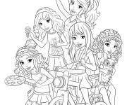 Coloriage Amis Lego s&eacute;rie