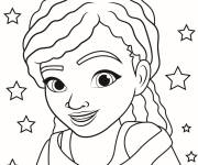 Coloriage Andrea fille de Lego Friends