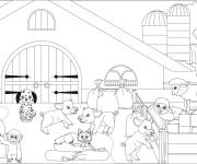 Coloriage Animaux de Lego Friends
