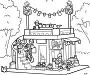 Coloriage Communaut&eacute; de Heartlake City pour les enfants