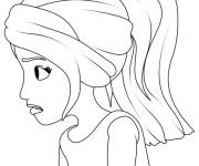 Coloriage Emma de lego Friends en couleurs