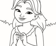 Coloriage Emma joyeuse de Lego Friends