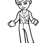 Coloriage Fille de Lego Friends en miniature