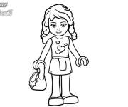 Coloriage et dessins gratuit Fille de Lego Friends facile à imprimer