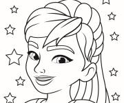 Coloriage Fille Mia confiante de Lego Friends