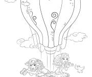 Coloriage Filles de lego Friends sur ballon