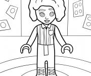 Coloriage Kawaii Aliya de Lego Friends