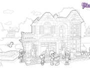 Coloriage La maison des filles Lego Friends