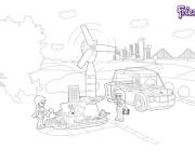Coloriage La ville des filles Lego Friends