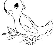 Coloriage Le beau oiseau d'Olivia de Lego Friends