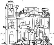 Coloriage Le Grand H&ocirc;tel de Heartlake City de Lego Friends