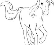 Coloriage Lego Friends cheval mignon