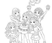 Coloriage Lego Friends de bande anim&eacute;