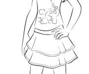 Coloriage lego Friends St&eacute;phanie souriante