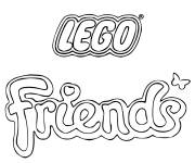 Coloriage Logo de Lego Friends