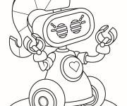 Coloriage Robot Zoe de Lego Friends