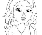 Coloriage St&eacute;phanie confus de Lego Friends