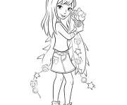 Coloriage et dessins gratuit St&eacute;phanie de Lego Friends &agrave; colorier à imprimer