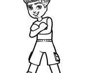 Coloriage Zac gar&ccedil;on de Lego Friends
