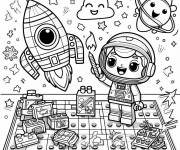 Coloriage Astronaute Lego Junior