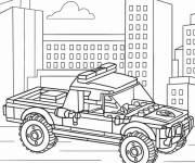 Coloriage Camion de sauvetage Lego Junior
