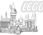 Coloriage et dessins gratuit Ch&acirc;teau Lego Junior à imprimer