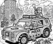 Coloriage Cit&eacute; de Lego Junior
