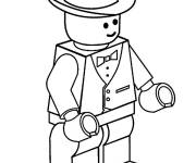 Coloriage et dessins gratuit Cowboy Lego Junior à imprimer